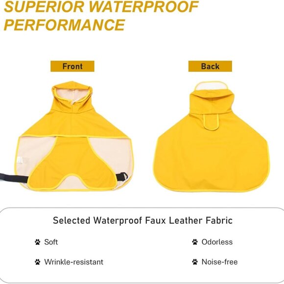 Size Large Dog Rain Coat - Picture 8 of 12